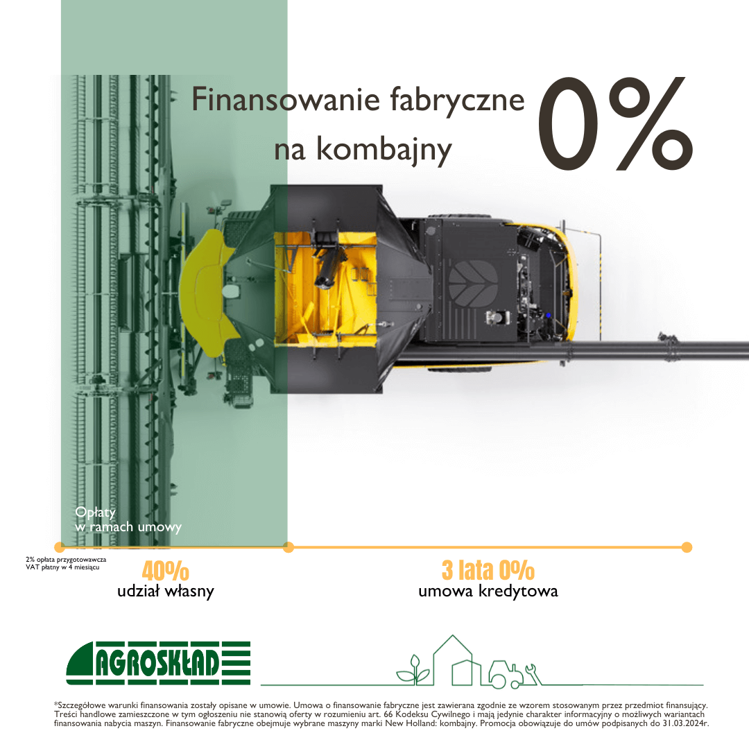 Mocarne żniwa – finansowanie na kombajny New Holland